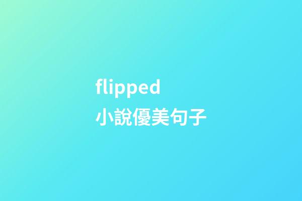 flipped小說優美句子