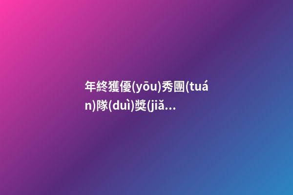 年終獲優(yōu)秀團(tuán)隊(duì)獎(jiǎng)感言
