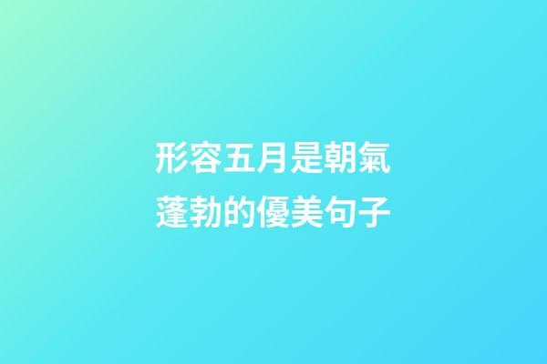形容五月是朝氣蓬勃的優美句子