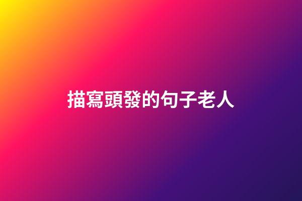 描寫頭發的句子老人